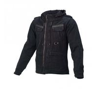 Macna Combat Veste textile de moto, noir, taille S pour homme