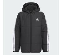 adidas Mixte enfant 3-Stripes Padded Jacket Kids, black, 9-10 Years