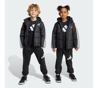 Veste matelassée 3bandes Essentials Enfants Black / White 6-7A