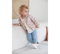 Veste matelassée bébé en gaze de coton écru 4A(104CM)