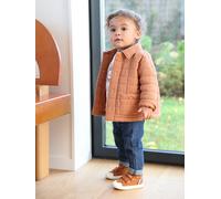 Veste matelassée bébé en gaze de coton rouille 6M(67CM)