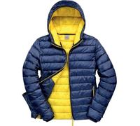 Veste Matelassée - Doudoune Homme R194m - Bleu Marine Et Jaune
