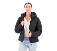 Superdry Microfibre Padded Jacket Noir S Femme