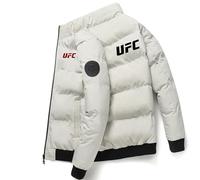 Veste Matelassée Femme Légère Ultimate Fight, Blouson Chauffant Rembourrée Confortable, Matelassée pour la Randonnée et le Voy.age, Léger(White,XXL)