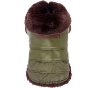 Veste matelassée imperméable en nylon et simili cuir Modèle Oak pour chiens Croc