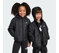 adidas Mixte enfant ESSENTIALS LIGHT PADDED JACKET, black/REFLECTIVE SILVER, 6-7 Years