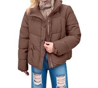 Veste matelassée légère pour femme avec capuche, veste demi-saison, chaude, doudoune, veste d'hiver surdimensionnée, couleur unie, veste de loisirs, veste à capuche, veste à capuche, adolescente