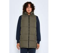 Veste matelassée longue sans manches à capuche pour femme NOISY MAY