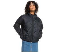 Veste matelassée Roxy Femme - Noir (Anthracite) - Coupe décontractée - Col capuche - Manches longues M