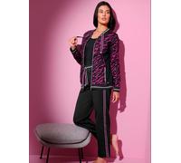 Veste matière sweat - feel good - magenta-noir imprimé MAGENTA-NOIR IMPRIMÉ 46/48