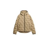 Superdry Quilted Coat Jacket Marron M Homme
