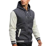 Veste Mi Saison Homme, Vestes Décontractées Pour Hommes À Porter Au Quotidien Coupe Ajustée Fermeture Éclair Élégante Polyvalentes Pour L'Automne Et L'Hiver Parfaites Pour Être Associées À Un Jean