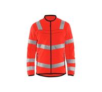 Blaklader 49411010 VESTE EN MICROPOLAIRE HAUTE VISIBILITÉ, Haute visibilité rouge, taille XS