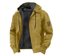 Veste Militaire Homme Multi-Poches, Veste Tactique Homme Manches Longues Blouson A Capuche Doudoune Chaud Gilet Fermeture Éclair Manteau Décontracté Manteau Outdoor De Pluie Coupe-Vent