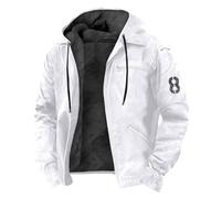 Veste Militaire Homme Multi-Poches, Veste Tactique Homme Manches Longues Blouson A Capuche Doudoune Chaud Gilet Fermeture Éclair Manteau Décontracté Manteau Outdoor De Pluie Coupe-Vent