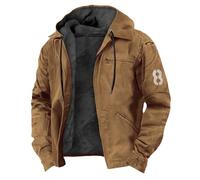 Veste Militaire Homme Multi-Poches, Veste Tactique Homme Manches Longues Blouson A Capuche Doudoune Chaud Gilet Fermeture Éclair Manteau Décontracté Manteau Outdoor De Pluie Coupe-Vent