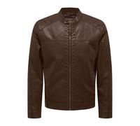 Veste Motard Mike Similicuir Avec Zip Homme Only And Sons