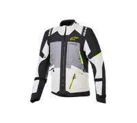 Veste Moto Alpinestars Andes V4 Drystar Gris foncé/Gris glacial/Noir/Jaune fluoM Gris foncé,Gris glacial,Noir,Jaune fluo