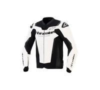 Alpinestars Veste en cuir GP Force V2 Blanc/Noir Taille 54 Homme