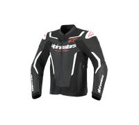 Alpinestars GP Force V2, veste en cuir 58 Noir/Blanc/Rouge Noir/Blanc/Rouge