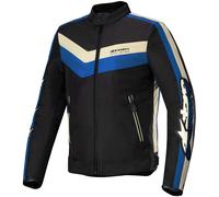 Veste Moto Alpinestars T-Dyno Résistante À L'Eau - Noir/Bleu/Écru 32016251495