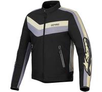 Veste Moto Alpinestars T-Dyno Résistante À L'Eau - Noir/Gris Foncé/Ecru 320
