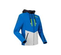 Bering Veste textile imperméable Rotor S Bleu/Gris clair/Jaune néon