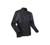 Bering Siberia Veste textile de moto imperméable, noir-gris, taille 3XL pour homme