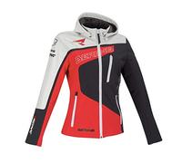 Veste moto Bering Softshell Racing lady gris rouge blanc T0=36