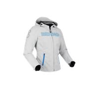 Veste Moto Bering Warwick Femme Gris clair/BleuM Gris clair,Bleu