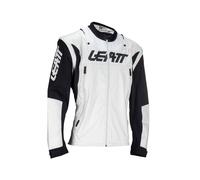 Veste Moto D'Été LEATT Moto 4.5 Lite Forge Blanc Noir Imperméable