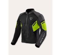 Veste moto d'été REVIT GT-R Air 3, noir et jaune fluo