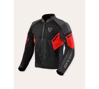 Veste moto d'été REVIT GT-R Air 3, noir et rouge fluo