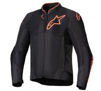 Veste Moto Estivale Alpinestars Viper Air V4 Avec Protections Noire Rouge Fluo