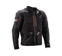 Veste Moto Estivale LEATT ADV FlowTour 4.5 Short Stealth Noir Gris Respirant