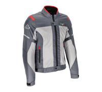 Acerbis Ruby, veste textile imperméable pour femmes XS Gris/Gris Clair/Rouge Gris/Gris Clair/Rouge