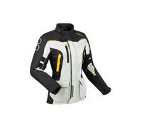 Bering Zephyr, veste textile imperméable pour femmes T6 Noir/Gris Clair/Jaune Noir/Gris Clair/Jaune
