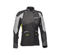 Ixon Balder Veste textile Damen Motorcycle, noir-gris-jaune, taille XS pour femmes
