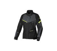 Macna Mundial Night-Eye, veste textile imperméable pour femmes XS Noir/Gris Foncé/Jaune Néon Noir/Gris Foncé/Jaune Néon