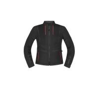 Richa Monaco Mesh WP imperméable dames moto textile veste, noir-rouge, taille S pour femmes