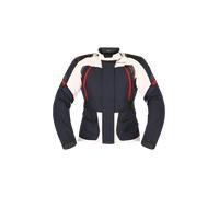 Richa Phantom 3 imperméable à l’eau dames moto textile veste, gris-rouge-bleu, taille S pour femmes