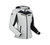 Veste moto femme Segura Natcho Vented - gris clair/blanc S