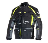 GMS Veste moto Everest 3en1 textile imperméable Noir/Anthracite/Jaune M Homme