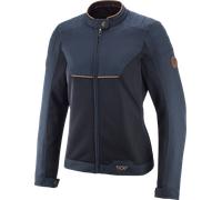 Veste Moto Ixon Cornet Lady Femme Bleu Marine/MarronXS Bleu Marine,Marron