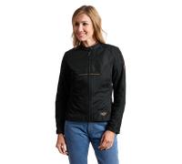 Ixon Cornet Veste textile imperméable à l’eau pour dames, noir, taille XL pour femmes