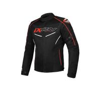Ixon Flicker Veste textile de moto, noir-rouge, taille L pour homme