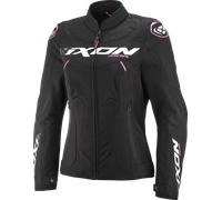 Ixon Ionix Veste textile de moto pour femmes, noir-rose, taille M