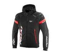 Ixon Pulsion Air Veste textile moto, Noir/Blanc/Rouge, Taille M