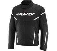 Ixon Striker 2 C Veste textile de moto imperméable, Noir/Blanc, Taille C-3XL