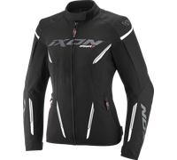 Ixon Striker 2 imperméable dames moto textile veste, Noir/Blanc, Taille XL